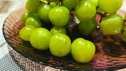 grapes in a basket