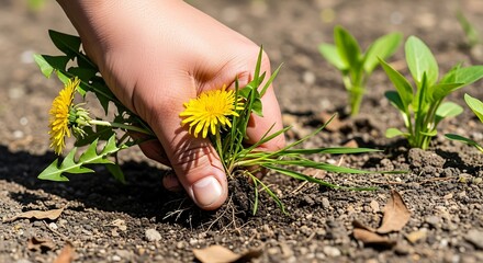 young woman holding a flower