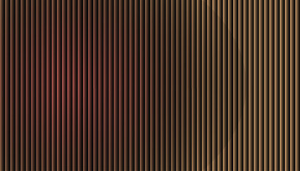 Bronze and gold vertical stripes background with metallic ribbed texture and warm gradient lighting, abstract curtain blinds backdrop for banners, web headers and posters, branding