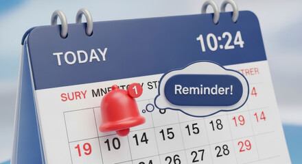 Set Your Important Schedule Reminders on This Blue Calendar Today