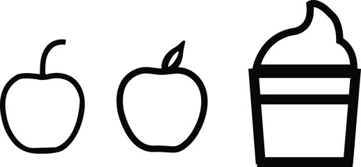 A vintage illustration of organic vegetables with a bottle of wine, red apple, and green leaf