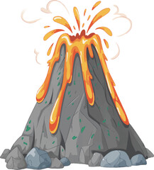 illustration of a volcano © Khairun