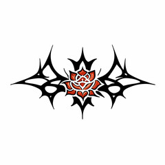 black and white tattoo styie,Eps file.