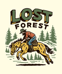 design vintage retro tshirts with handdrawn illustrations and outdoor clothing