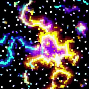 Breathtaking Space Scene with Galaxies, Stars, and Glowing Nebula