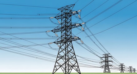 Power Transmission Towers.