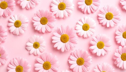 Delicate pink daisies on a pastel background (1) © supri