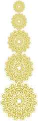 Yellow mandala decorative design festive hanging element