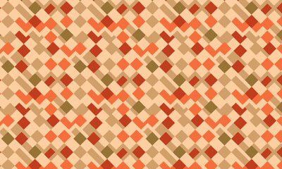 Retro 70s Geometric Argyle Diamond Seamless Pattern