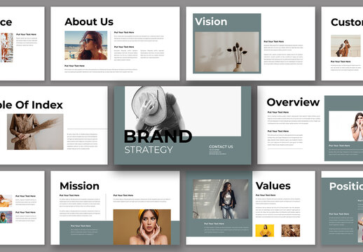 Brand Strategy Presentation Template Design Layout