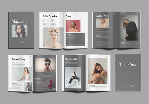 Photography Magazine Template Design