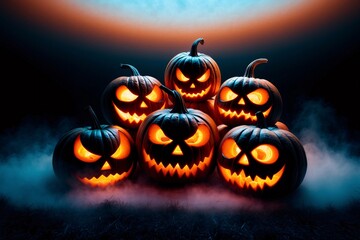 jack-o'-lantern, jack-o'-lantern Background, jackolantern Halloween Pumpkin, Pumpkin Lantern, Spooky Halloween Pumpkin, Scary Halloween Wallpaper 