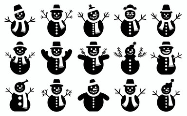 set of funny cartoon people