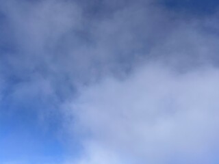 Blue sky with white clouds background in Finland
