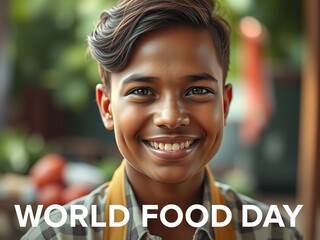 Celebrating World Food Day with a joyful smile and hopeful message