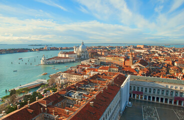 Aerial view of Venice landscape