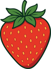Strawberry Vector EPS File | High Quality Editable Design, Digital Clipart, Scalable Graphic Illustration, Print Ready Artwork, Creative Template Download