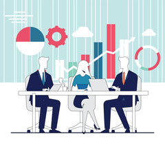 Office Brainstorming with Productivity Dashboard