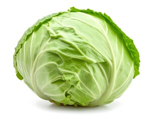 Fresh green cabbage isolated (1)