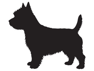 WEST HIGHLAND DOG SILHOUETTE