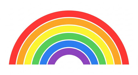 A vibrant rainbow, representing hope, diversity, inclusion, and the beauty of nature after the rain