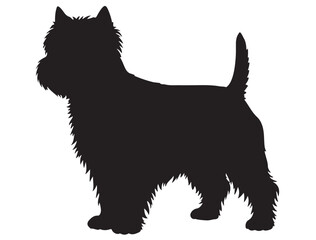 WEST HIGHLAND DOG SILHOUETTE