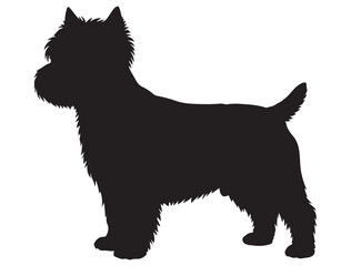 WEST HIGHLAND DOG SILHOUETTE