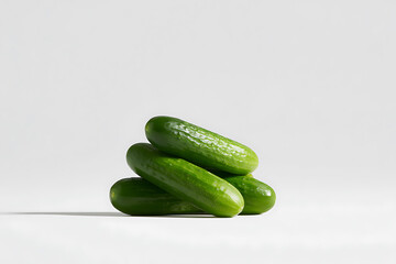 food product photography, high-quality professional pickle images with simple composition on a white background for commercial use