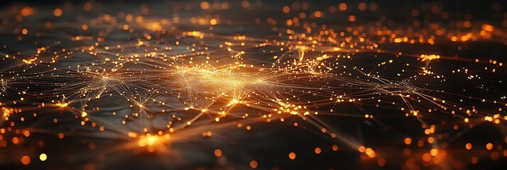 City Lights Illuminated: A mesmerizing aerial view of a sprawling cityscape at night, its intricate network of lights twinkling and interconnected, symbolizing the pulse of modern life. 