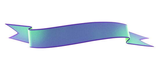 Obraz premium multicoloured 3d banner ribbon on transparent background