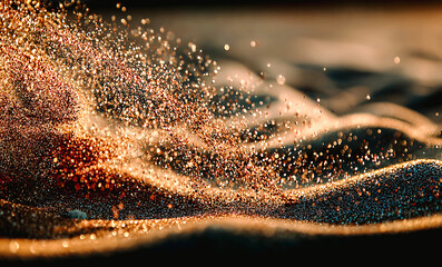 Vent et mouvement dans le sable