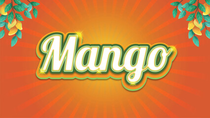 Creative Food Typography Editable Text Style Vector