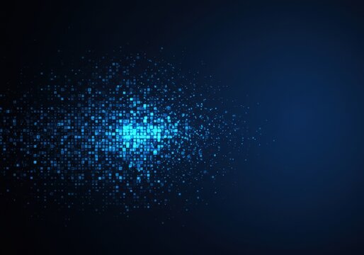 Abstract digital data flow background - Powered by Adobe