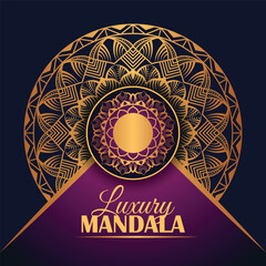 Luxury Golden Mandala Background Vector Design