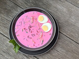 easter egg with pink ribbon