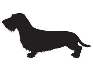 WIREHAIRED DACHSHUND DOG SILHOUETTE
