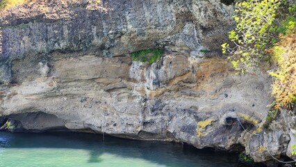 Trabzon Ganita natural cliffs, rocks and sea