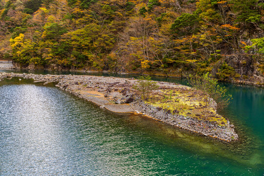 Autumn scenery of Sumata Gorge, Shizuoka Prefecture