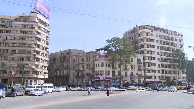 Tahrir Square, in downtown Cairo, Egypt.
