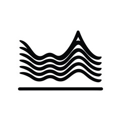 Sailor element isolated tide chart on white background