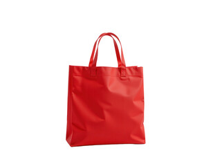 Bright Red Tote Bag with Handles for Everyday Use and Shopping