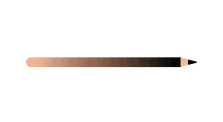 Conceptual representation of skin tone spectrum through pencil illustration
