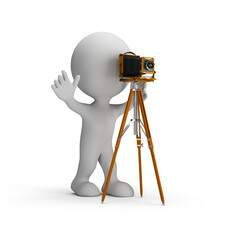 Photographer in a photo studio