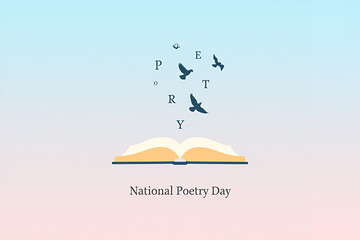 National Poetry Day Poster Illustration