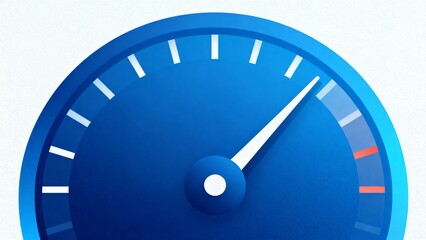 Speedometer blue gauge pointer