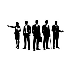 business people silhouettes