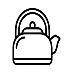 Obraz premium Tea Kettle Line Icon
