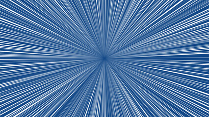 Obraz premium Abstract blue and white radial lines background with a central vortex