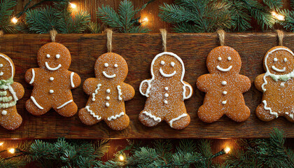 Gingerbread cookies sparkle like holiday jewels