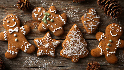 Gingerbread cookies sparkle like holiday jewels